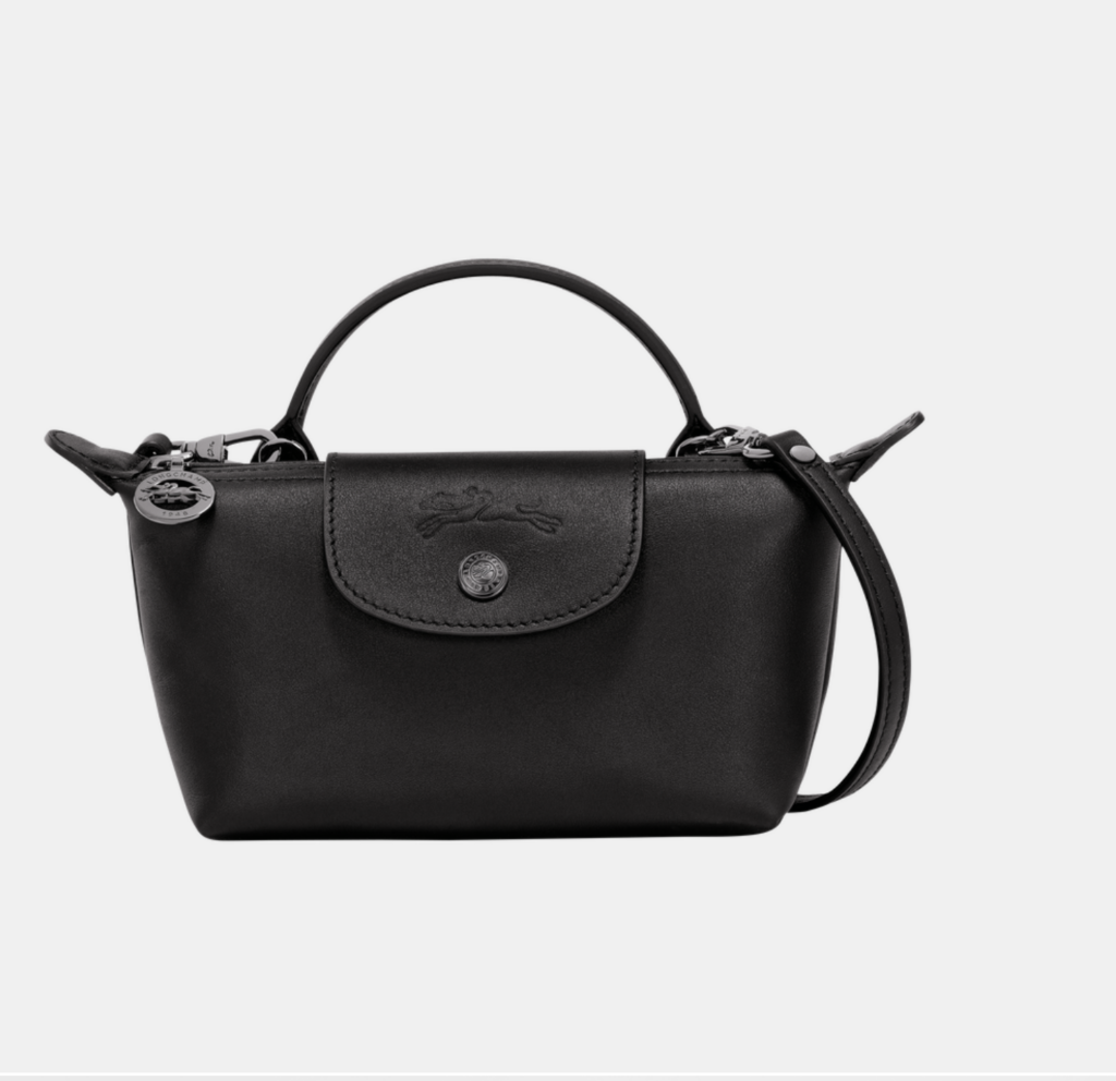 Le Pliage Xtra XS Pouch Black - Leather | Fifth and Paris Le Pliage Xtra XS Pouch Black - Leather